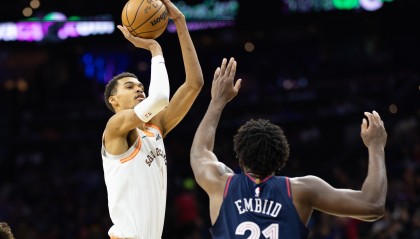 九游-巴图姆：恩比德说文班无法打破盖帽纪录 因没人敢在他面前投篮