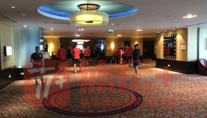 九游游戏-国足酒店内一日两练 核酸“三天一测”确保安全